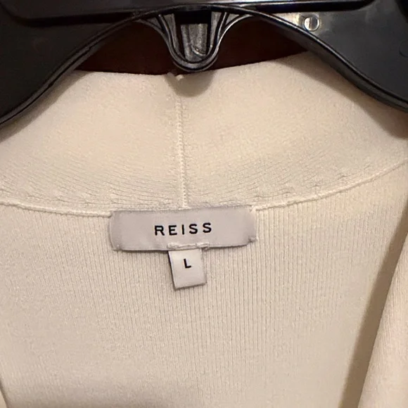 Reiss “Macy” Cream Midi Dress with Waist Tie - Picture 2 of 14